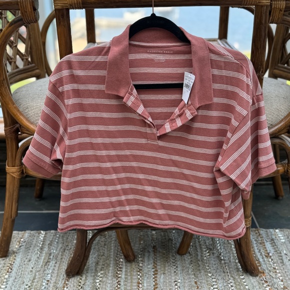 NWT AE Crop Polo - Picture 2 of 4